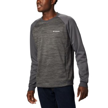 Columbia Muške Majice S Kapuljačom - Tech Trail Midlayer Crew Tamno Sive | CDTF-87462